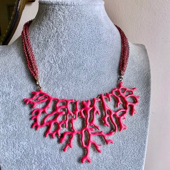 Amrita Singh Jewelry - SOLD 🌸 Amrita Singh Faux Coral Branch Necklace - Boho - Amrita Singh Reworked